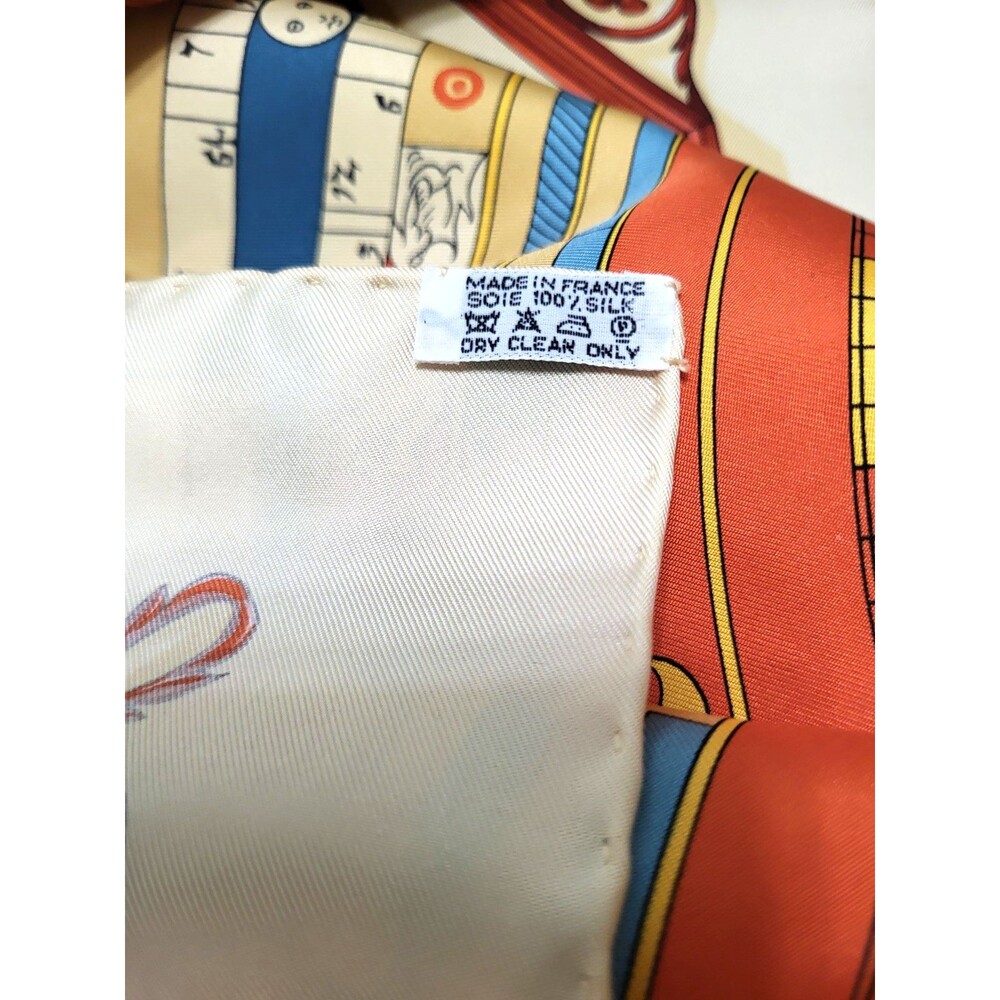 RARE VINTAGE HERMES Silk Scarf "Dies et Hore" Astrologie Classic Care' 90 Mint - Picture 10 of 16